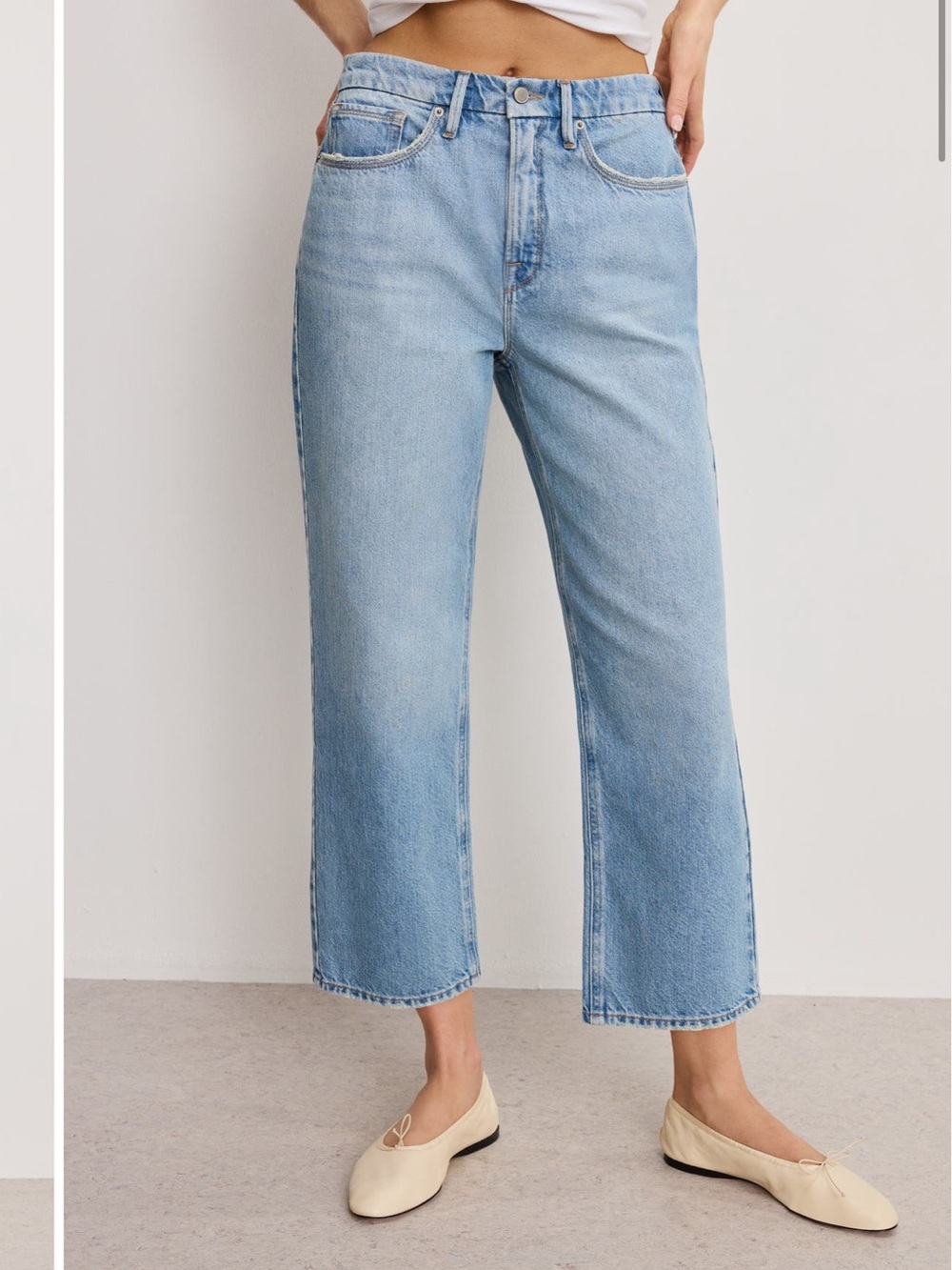 Good American Good ’90s Relaxed Jeans Size 6/28 Wide Leg Denim - Picture 4 of 4